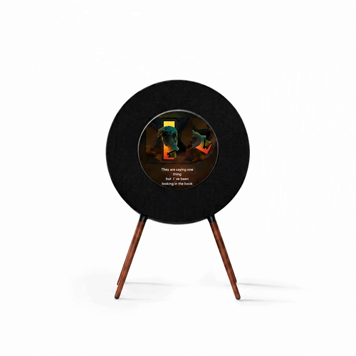 Record-Inspired Hi-Fi Bluetooth Speaker with Dynamic Lyrics Display