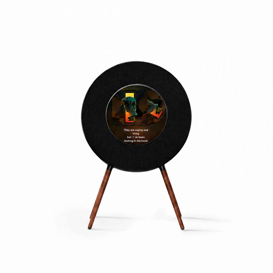 Record-Inspired Hi-Fi Bluetooth Speaker with Dynamic Lyrics Display