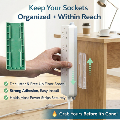✅ ✅ Last Day Promotion-48%OFF-Adhesive Punch-free Socket Holder
