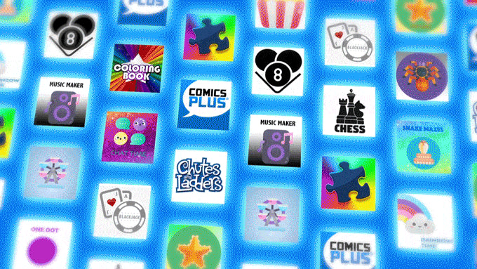 Digital games available on the interactive table