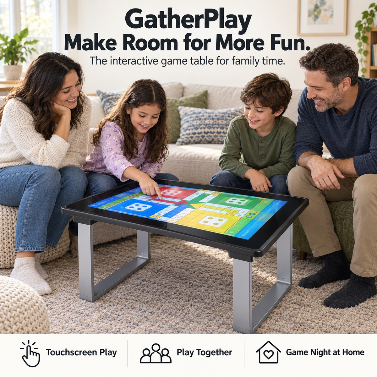 GatherPlay interactive touchscreen game table
