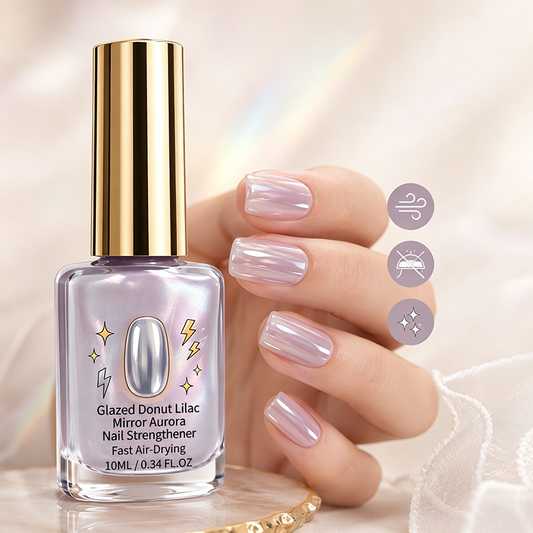 🎉 2026 Sale — Over 21,300 Sold!💜 Lilac Glossy Mirror Nail Strengthener – Shiny ✨