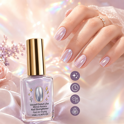 🎉 2026 Sale — Over 21,300 Sold!💜 Lilac Glossy Mirror Nail Strengthener – Shiny ✨