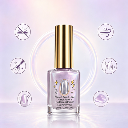 🎉 2026 Sale — Over 21,300 Sold!💜 Lilac Glossy Mirror Nail Strengthener – Shiny ✨