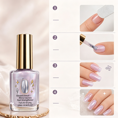 🎉 2026 Sale — Over 21,300 Sold!💜 Lilac Glossy Mirror Nail Strengthener – Shiny ✨
