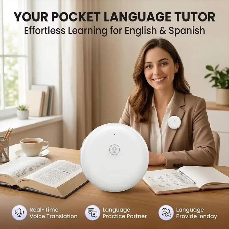 AI Wearable Translator – 165+ Languages